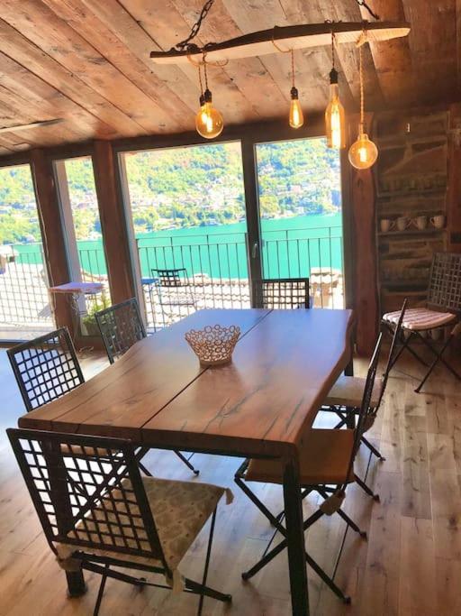 לאליו Romantic Home Stone With Amazing View Lake Of Como And Oleandra מראה חיצוני תמונה