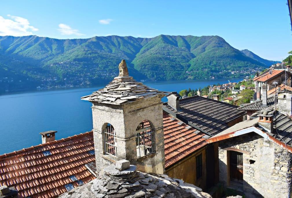 לאליו Romantic Home Stone With Amazing View Lake Of Como And Oleandra מראה חיצוני תמונה