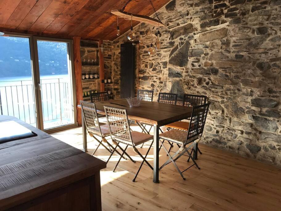 לאליו Romantic Home Stone With Amazing View Lake Of Como And Oleandra מראה חיצוני תמונה