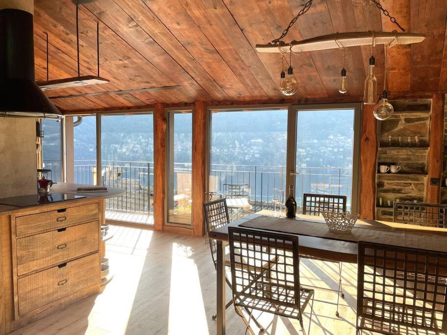 לאליו Romantic Home Stone With Amazing View Lake Of Como And Oleandra מראה חיצוני תמונה